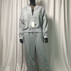 Women's Light Gray Jogger Set
